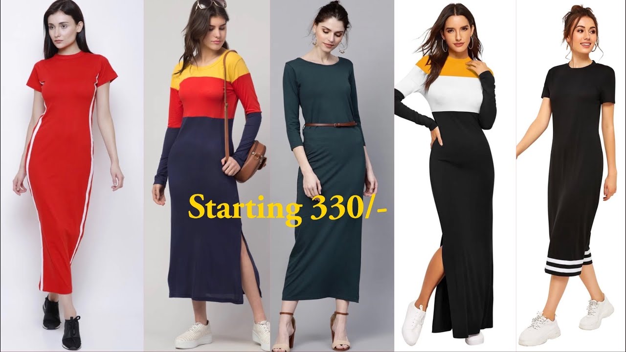 Flipkart Bodycon Dresses //Super Affordable Long Bodycon Dresses//One