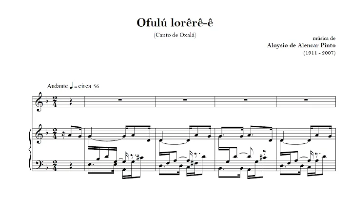 Aloysio de Alencar Pinto (harm.) - Oful lorr- (Maura Moreira, canto; Gerardo Parente, piano)
