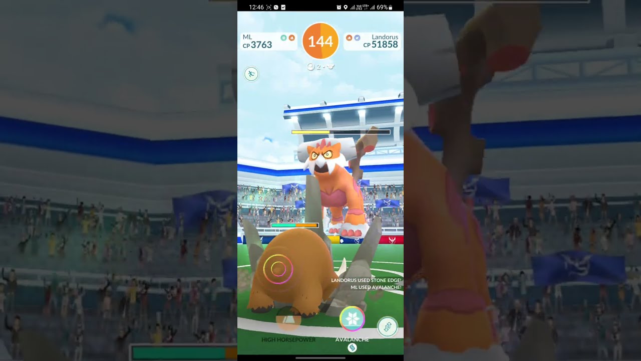 Landorus Theiran - Mock Solo - No weather boost -  Best friend & Mega boost 