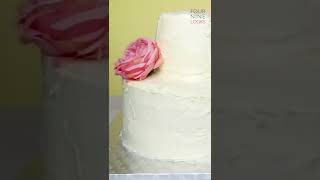 DIY Simple Wedding Cake #shorts #weddingcake #cake #wedding