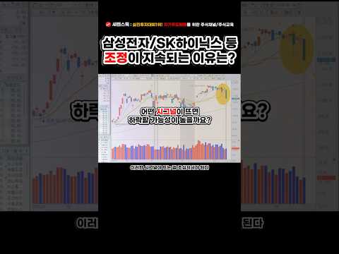 삼성전자/SK하이닉스 조정 하락 이유? 생명선과 지뢰시그널 그리고 암흑기 #주식강의 #세렌스톡 #하락패턴 #조정신호 #하락신호 #삼성전자주가전망 #sk하이닉스주가전망
