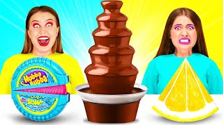 Desafío De Fuente De Chocolate | Come Solo Dulce 24 horas por BaRaFun Challenge