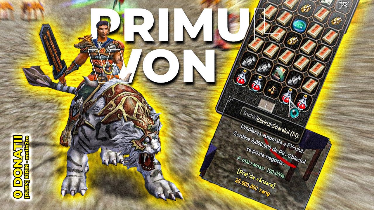 ✅ PRIMUL WON E MAI GREU ✅ / 0 DONAȚII MENTAL / Metin2.ro RUBY KIRIN EP.2