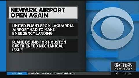 Newark Airport Reopens After United Flight