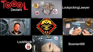 LockPickingLawyer, BosnianBill, LockNoob and Deviant Ollam at Circle City Con 2020