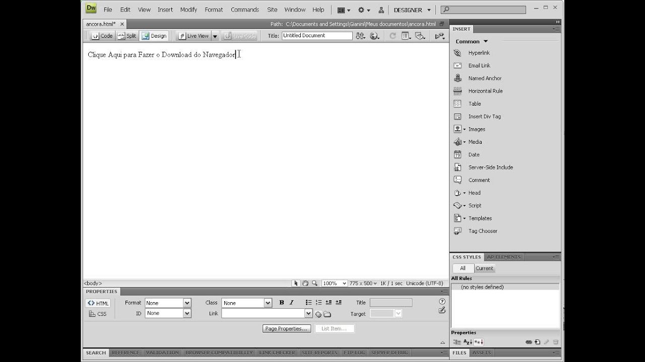 Curso flash cs4 08 Links internos Download de arquivo YouTube