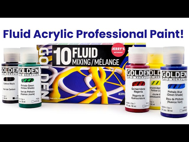 Find out about the GOLDEN Acrylic Range - Heavy Body, Fluid, High Flow and  Open 