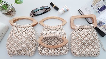 [SUB] DIY Macrame Net Bag 마크라메 네트백 가방 만들기