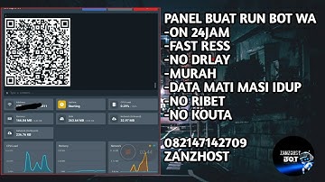 Cara Run Botz Wa di Panel No Delay | Gampang By ZanzHost |No Kouta #cararunbot #runbot #scbot