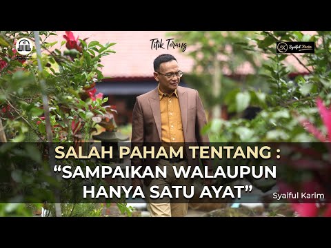 Video: Dalam satu ayat?