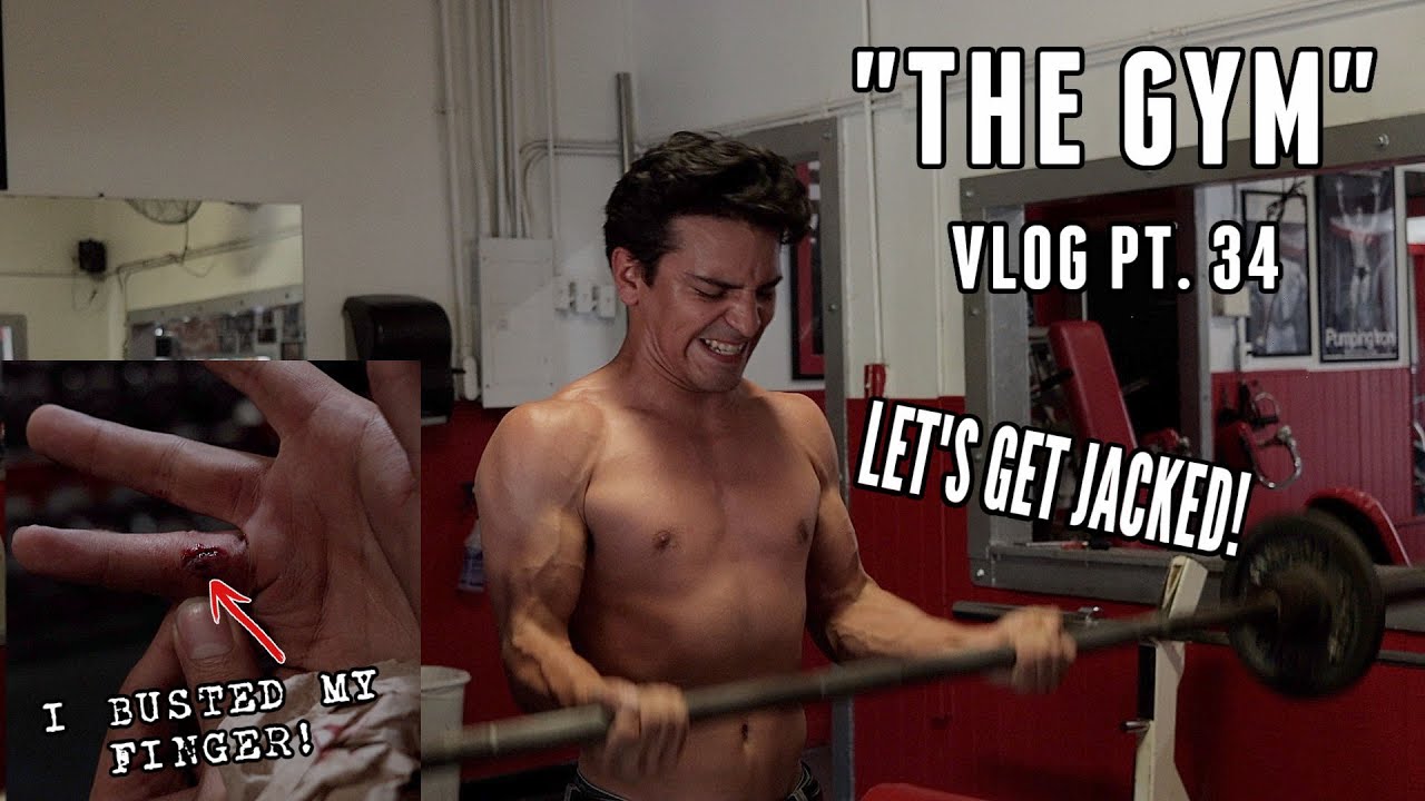 THE GYM VLOG pt.34 (I BUSTED MY FINGER!)