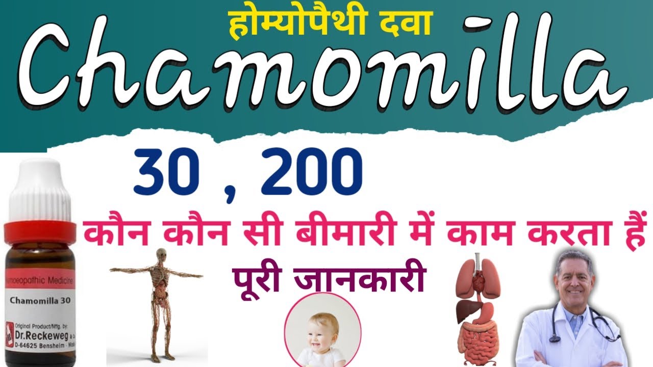 Chamomilla 30 / Chamomilla 200 / Chamomilla Homoeopathic Medicine uses