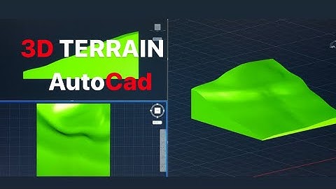 3D Terrain- AutoCad