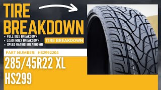 285/45r22 Load Range XL Fullrun HS299 - Number Breakdown Part #HS2992204 and where you can buy!