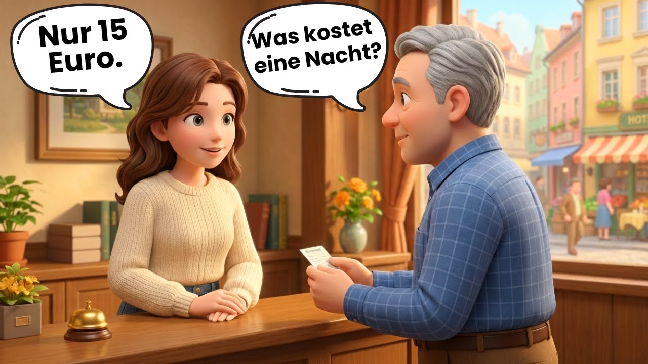 5 Easy German Hotel Conversations | Beginners A1–A2 Dialogues