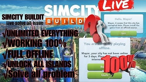 Unlimited money | How to Fix SimCity BuildIt Corrupt City Data | 3 Days Offline Errors #simcity
