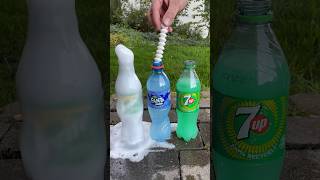 Coca Cola, Fanta,Sprite und Mentos |  Experiment #Shorts