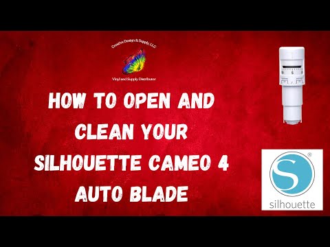 Under A Cherry Tree: Video: How to Open and Clean the Silhouette Cameo Blade