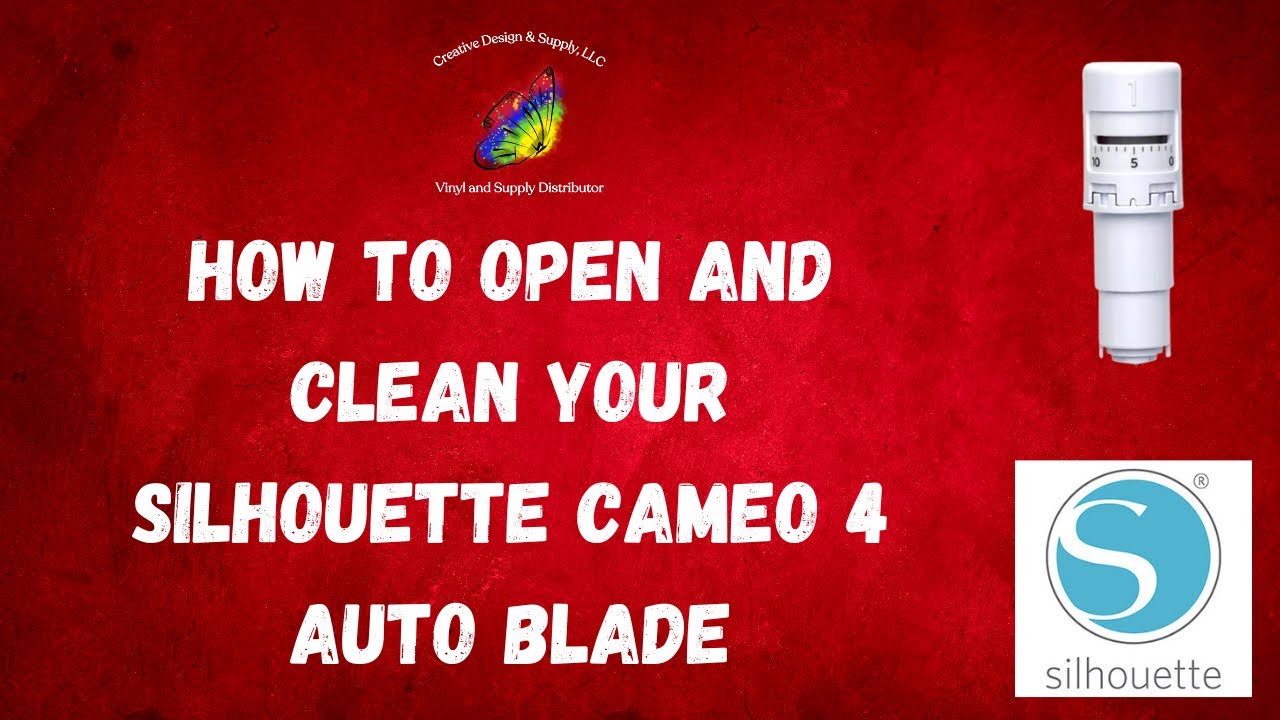 How to Open and Clean Your Silhouette Cameo Auto Blade From Creative Design  & Supply 