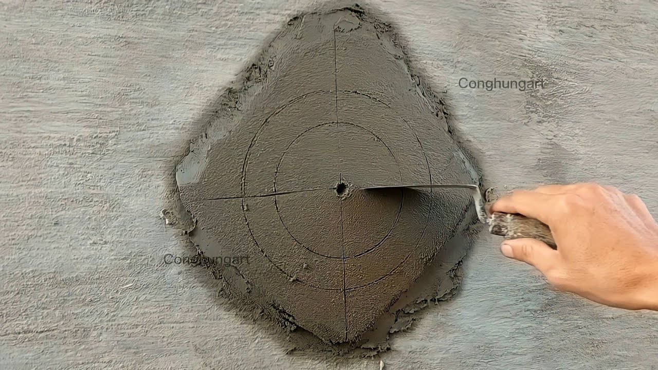 Cutting the four-petal cement pattern♦️ For beginners - YouTube