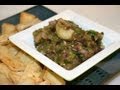 Roasted Eggplant and Garlic Dip | Show Me The Curry Appetizer Recipe