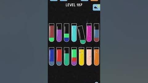 Water Color Sort Level 186, 187, 188, 190 gameplay