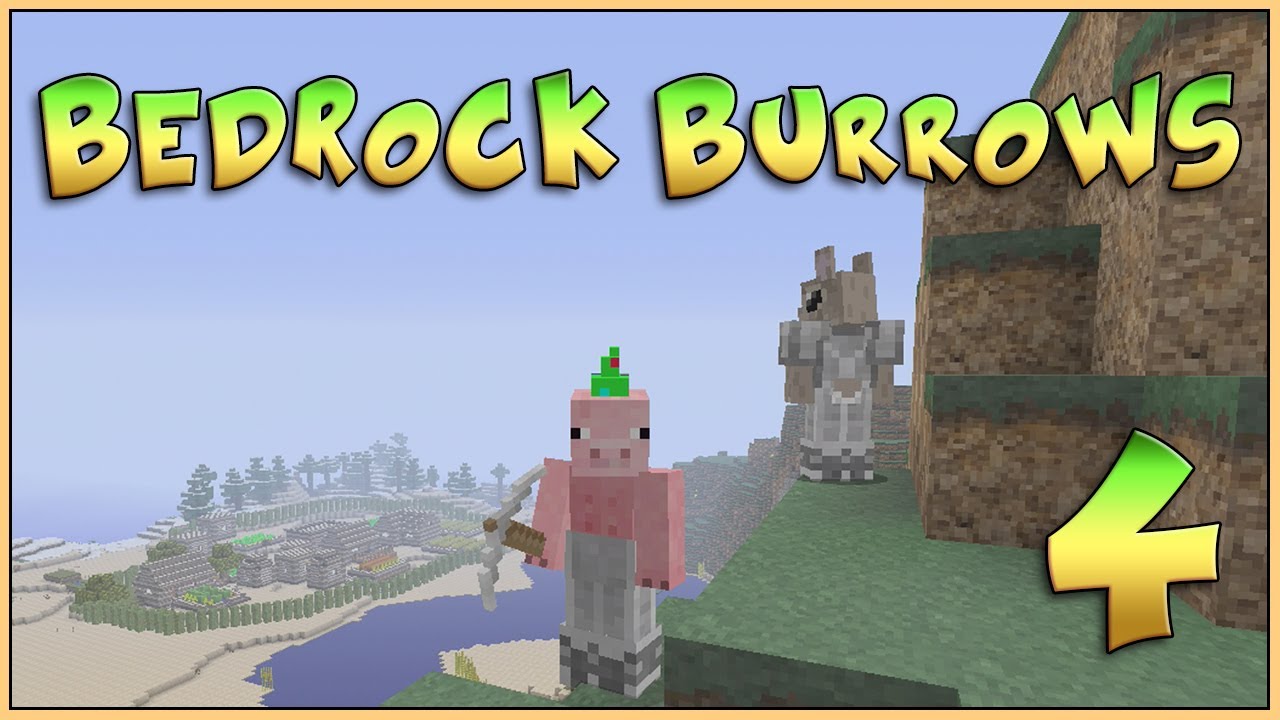 Minecraft Xbox - Bedrock Burrows - Mountains and No Caves [4] - YouTube