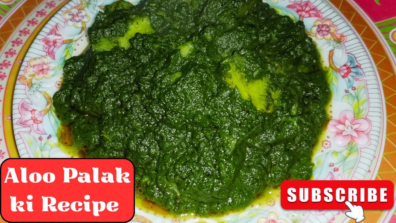 Aloo Palak Ki Recipe By Daily Life Desi Cooking Aloo Palak Gravy