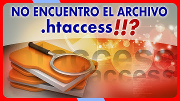 NO ENCUENTRO el archivo .htaccess en mi servidor!!!