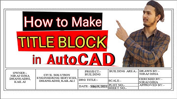 How to Make Title Block and its template in AutoCAD | Insert Title Block in Layout |