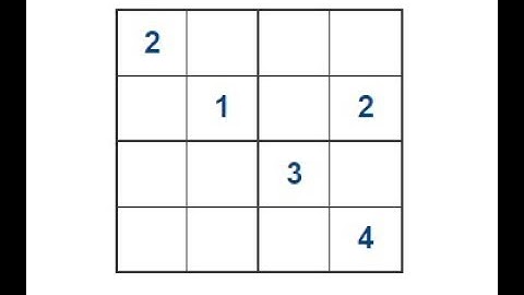 Sudoku Primer 130 - 4x4 sudoku for kids - sudoku variant