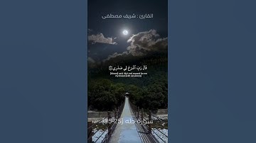 قَالَ رَبِّ اشْرَحْ لِي صَدْرِي (25) | ما تيسر من سورة طه | شريف مصطفى 🤍🤍