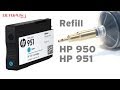 Refill HP 950, HP 951 cartridges with QU-Fill refill tool
