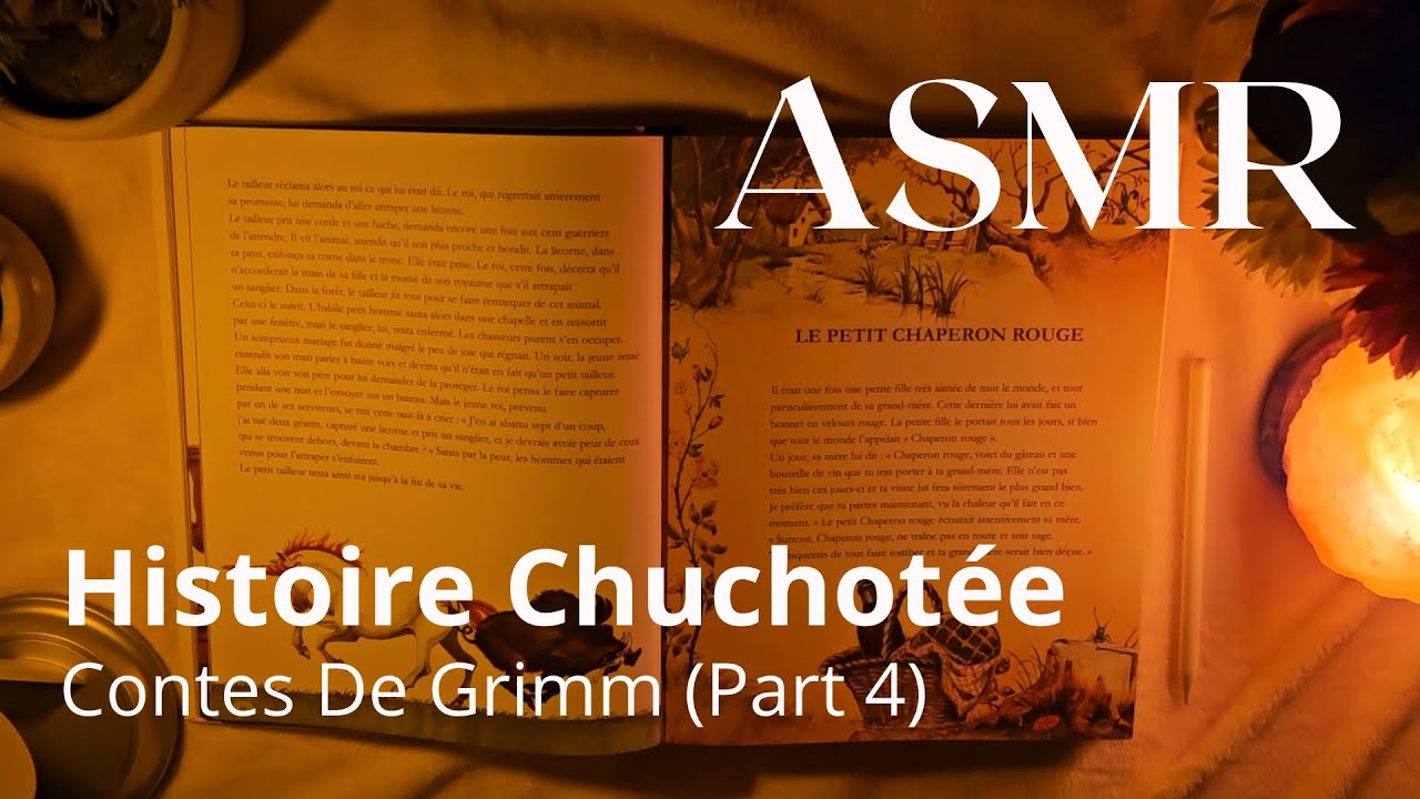 ASMR Histoire Chuchotée - Le petit Chaperon Rouges, Le Loup et les 7 chevreaux, Hansel et Gretel