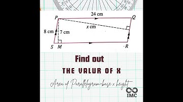 Parallelogram Math Problem | Easy Way to Find Missing Length x #manaratschool #sat #infinitymathcare