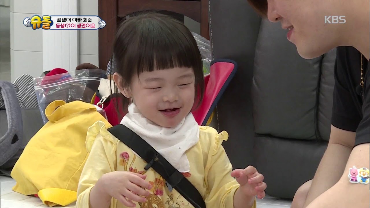 주워니~ 10개월 인생 첫 수박 도전~☆.[슈퍼맨이 돌아왔다/ The return of Superman]20190707