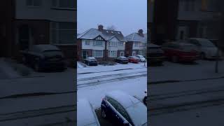 Snowfall In Birmingham, Uk