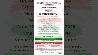 Wipro Hiring – US HR Operations (Non-Voice)