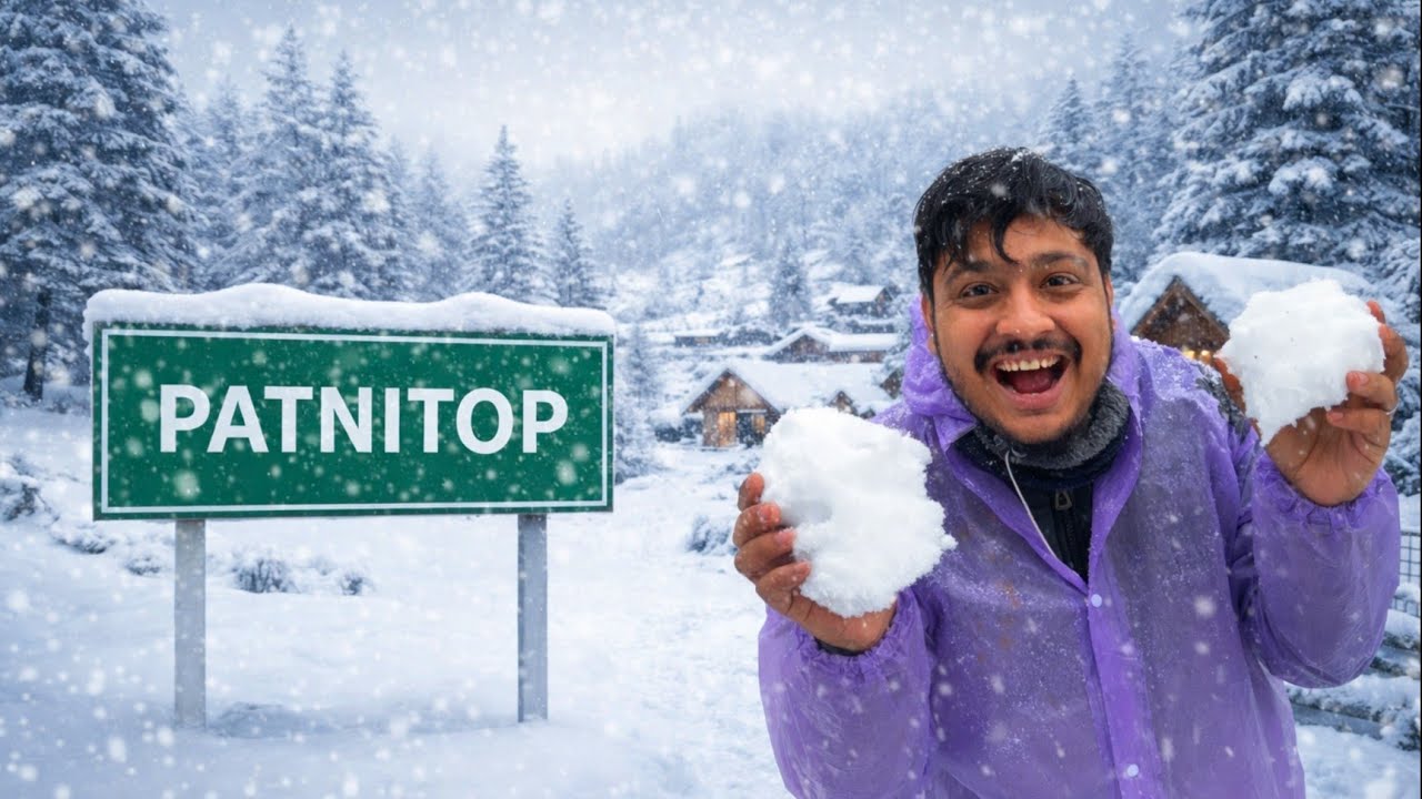 Patnitop Vlog In Heavy Snowfall 2026 || -4 Temperature 🥶