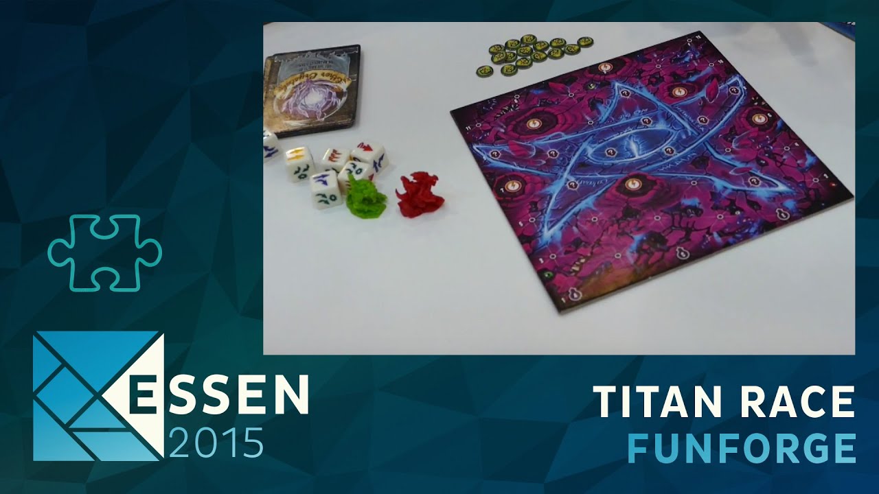 Essen 2015 - jeu Titan race - Funforge - VF - YouTube