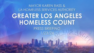 2024 Greater Los Angeles Homeless Count Press Briefing.