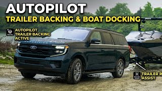 Ford Expedition Autopilot: Trailer Backing &amp; Boat Docking POV Drive! 🚤