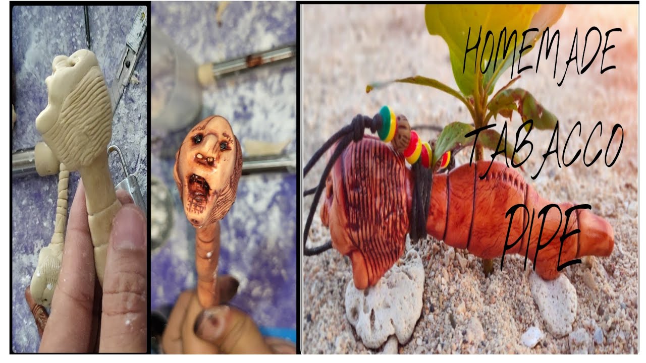 HOW TO MAKE  HOMEMADE TABACCO PIPE
