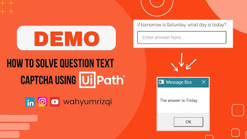 Demo How to solve question text captcha using UiPath