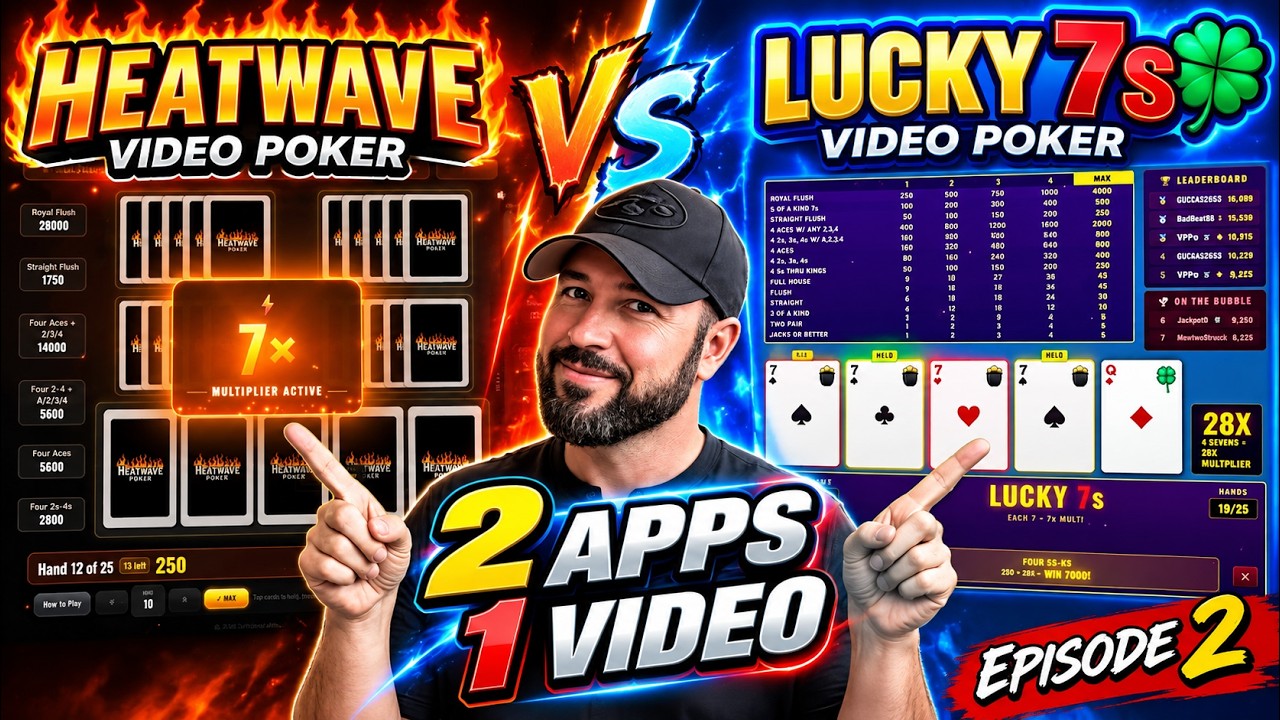 Heatwave Video Poker Ep. 2 and Some Bonus Lucky 7s Play!