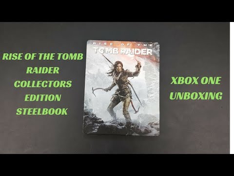 Rise of the Tomb Raider Xbox One SteelBook Unboxing: Tomb Raider Xbox One