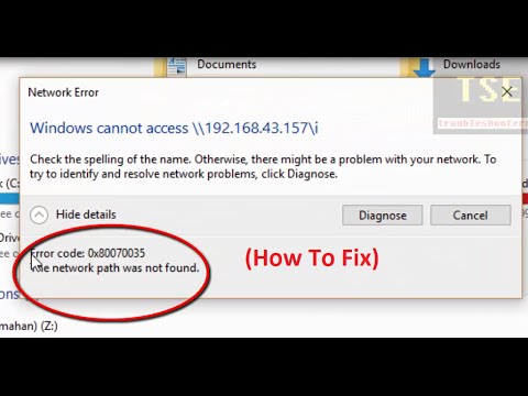How To Fix Error Code 0x80070035 The Network Path Was Not Found. Windows Cannot Access Network Path