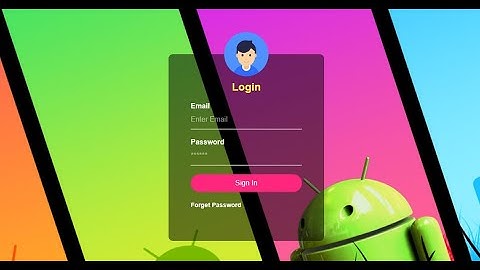 Cara membuat formulir Login Transparan menggunakan HTML dan CSS