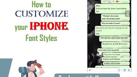 Create Custom Fonts for Iphone