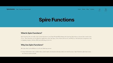 Spire Functions